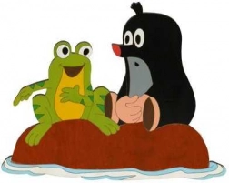 DoDo stor trædekoration Muldvarpen og frøen