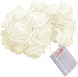 Dekorativ LED lyskæde roser 1,5 m