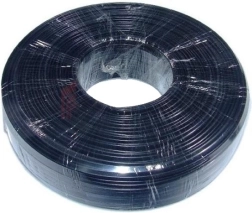 Telefonkabel 4 ledninger sort 100m rulle