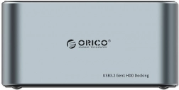 ORICO dokningsstation til 2,5"/3,5" HDD/SSD med kloning, USB 3.2 Gen1 5 Gb/s, USB‑C til USB‑C/USB‑A (sort)