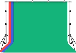Puluz baggrundsstøtte med 3 farvede baggrunde