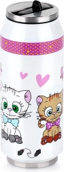 Termokrus i dåseform med katte 400 ml