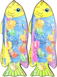 Fiskesæt til børn med stang, hjul og 8 fisk