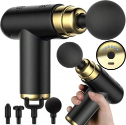 Mini bærbar massagepistol med 4 tilbehør