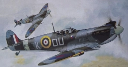 Model af flyet Supermarine Spitfire Mk.Vb HI TECH 1:72