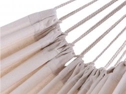 have-hængekøje af robust tekstil 200 × 80 cm med stropper og taske