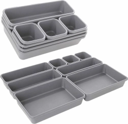 Ag641b modulær organizer 8 stk grå