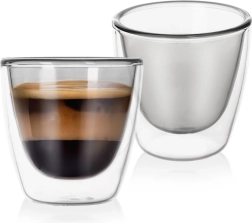 Termoglas med dobbeltvæg til espresso Double 90 ml, 2 stk.