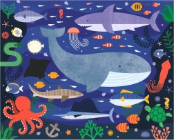 Dobbeltsidet puslespil under havet