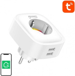 Smart WiFi-stikdåse Gosund SP112 med 2xUSB, 16A, Tuya