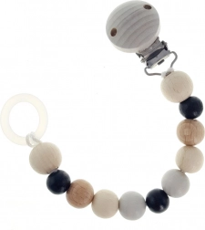 Hess suttekæde-klips natur sort