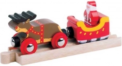 Julemands slæde med skinne Bigjigs Rail
