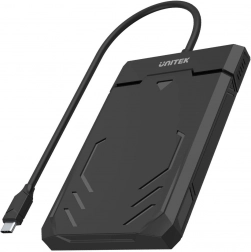 ekstern boks UNITEK pro 2,5" SATA SSD/HDD med USB‑C, UASP, 5 Gbps