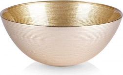Glas skål i guld 15 cm, 600 ml