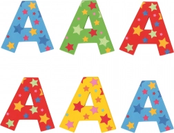 Bigjigs Toys træbogstav A med stjerner