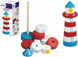 Træ-stablepyramide fyrtårn DETOA