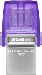 USB-flashdrev KINGSTON DataTraveler microDuo 3C 256 GB, USB‑A/USB‑C, USB 3.2 Gen 1