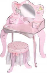 Trætoiletbord med skammel Magic Maria