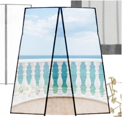 Magnetisk myggenet til døre 110 × 220 cm