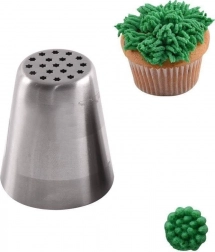 Russisk konditortyl i rustfrit stål – græs/hår