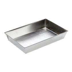 Bagerist med prægnet bund 36 × 24,5 × 6 cm, galvaniseret plade