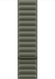 Magnetisk finewoven-rem i farven brun salvie til 46 mm – størrelse s/m