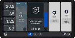 Shelly vægdisplay med Wi‑Fi og Bluetooth