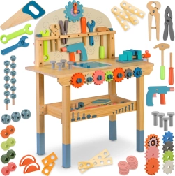 Træværkstedsbænk til børn med værktøj RICOKIDS