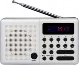 Radio Pliszka USB, FM hvid