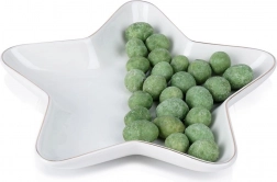 Porcelæn tallerken formet som stjerne 18 cm