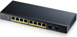 Zyxel GS1900-10HP v2 gigabit PoE-switch 8x RJ-45 + 2x SFP, 70 W, 802.3at