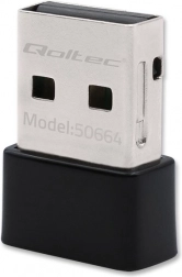 Ultrahurtig trådløs mini USB Wi‑Fi‑adapter Qoltec 650 Mbps