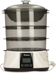 Dampkoger med LCD-skærm og aromatisator