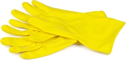Latex rengøringshandsker XL gule