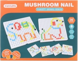 Farverig knap-mosaik 120 stk.