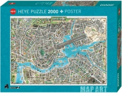 Puzzle HEYE 2000 brikker – musikbyen