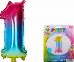 Regnbue oppustelig ballon nummer 1