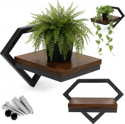 Hængende vægreol til planter loft ModernHome – diamantformet ramme