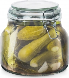 Glaskrukke med klips IRMA 1,85 l