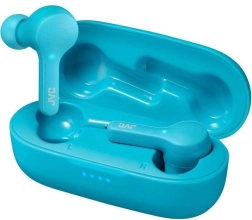 Trådløse høretelefoner JVC Gumy i turkis farve