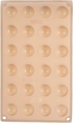 Silikoneform til praliner og chokolader, beige, 30 × 17,5 × 1,5 cm