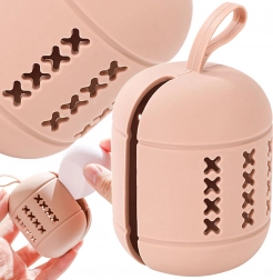 Silikoneetui til makeupsvamp med ophængsstrop