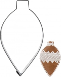 Rustfrit stålkageudstikker til julekugle 9 cm