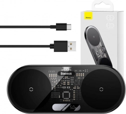 Baseus trådløs oplader med digital LED-skærm, 20W