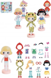 Vilac magnetisk påklædningspuslespil – designeren Mia, trædukke 22 cm