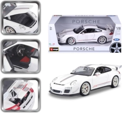 Metalbil Porsche 911 GT3 RS hvid skala 1:18