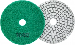 Sæt med diamantpoleringsskiver 80 mm til fliser og sten, tør og våd, med velcro – korn 1000, 10 stk.