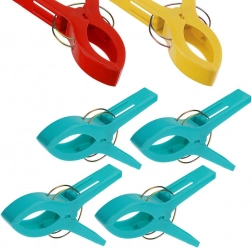 Klemmer til strandhåndklæde, sæt med 4 stk.