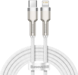 Baseus Cafule USB‑C til Lightning-kabel 2 m, PD 20 W, hvid