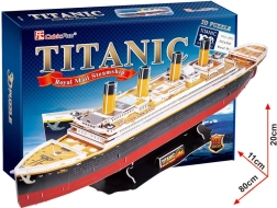 CubicFun 3D-puslespil Titanic – stor model, 113 brikker